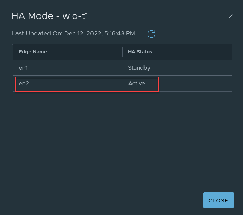 VMware NSX Edge cluster gateway ha mode