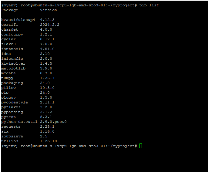 Checking installed Python packages