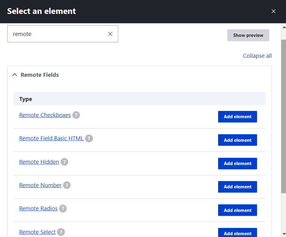 Adding a remote field to a webform in Drupal.