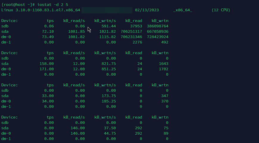 iostat command in Linux with examples