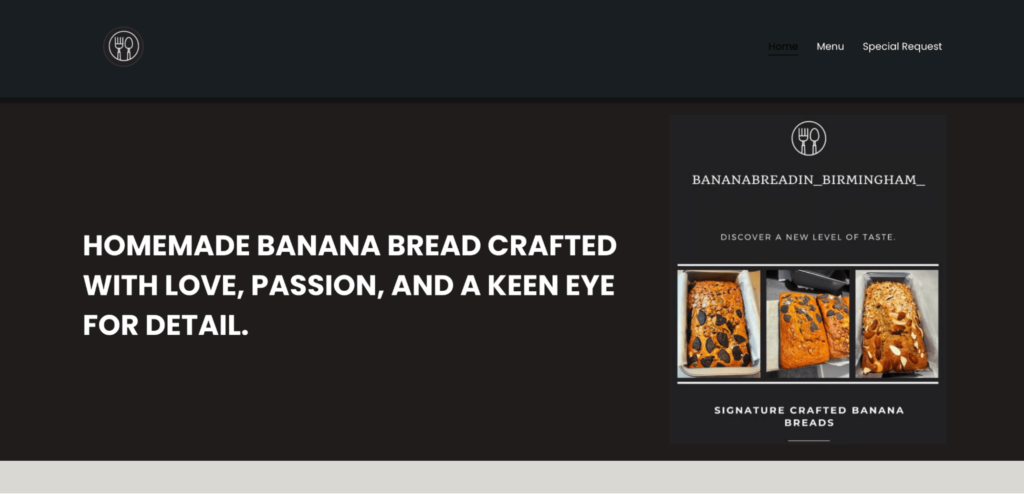 Banana Bread In Birmingham website