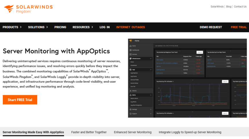 server monitoring pingdom