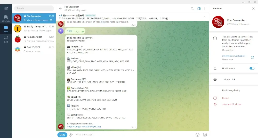 File Converter Telegram Bot