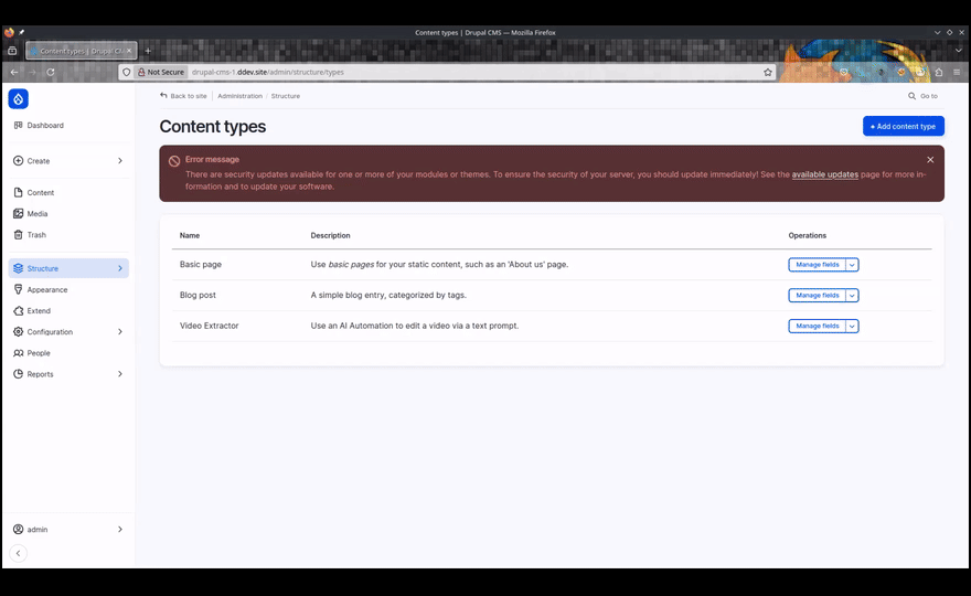 animation showing Command Injection via the LLM prompt