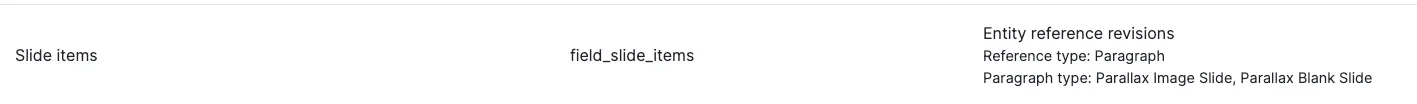 slide items