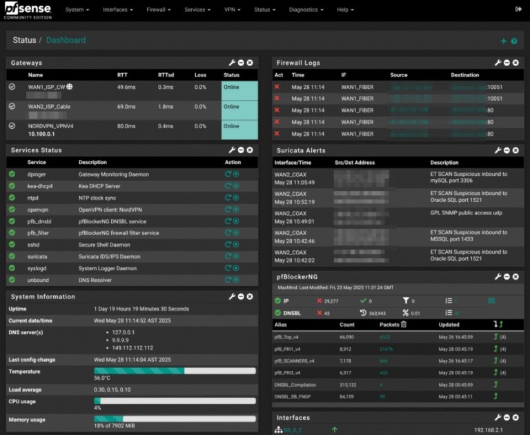 pfSense Firewall Config: My Settings with Screenshots – Part 2