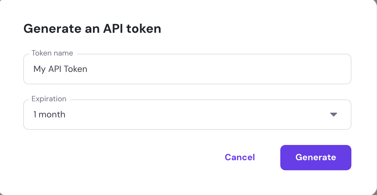Hostinger API key generation window