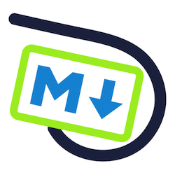 Markdown Easy logo - the letter 