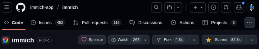 Immich has 80k+ GitHub stars and a thriving community.