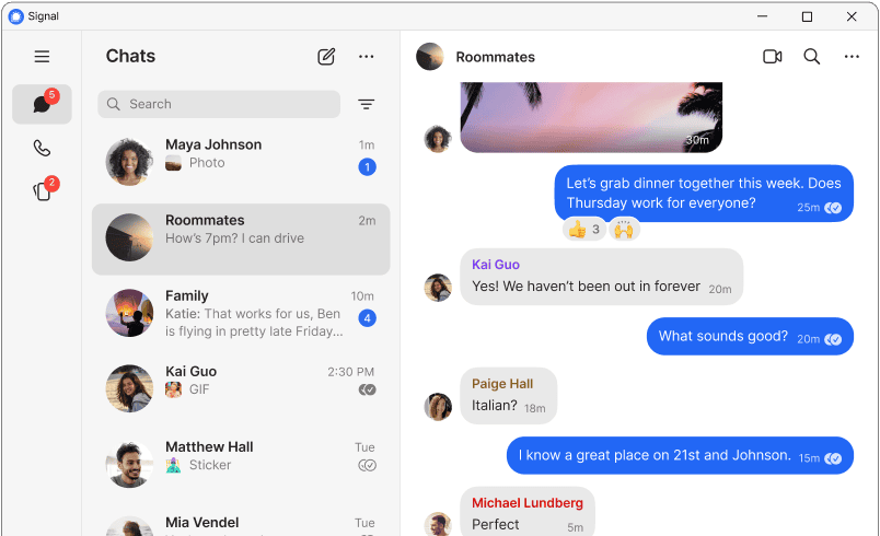 Signal - Encrypted Messaging App