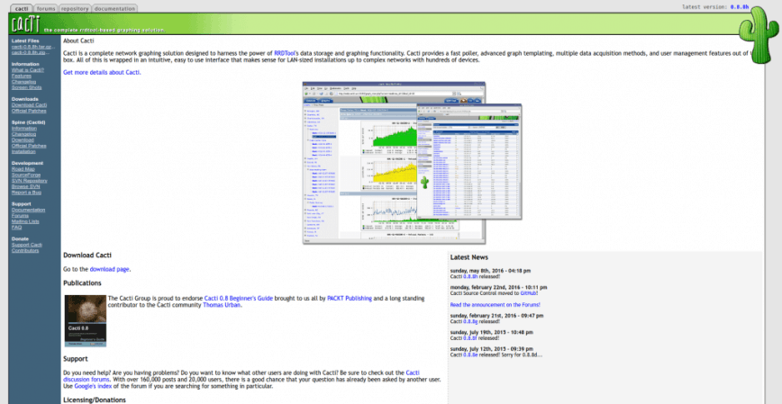 Cacti The Complete RRDTool based Graphing Solution