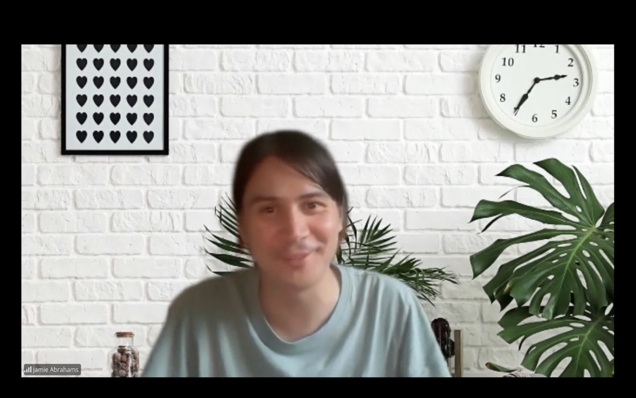 Jamie Abrahams joining the BADCamp AI Summit remotely