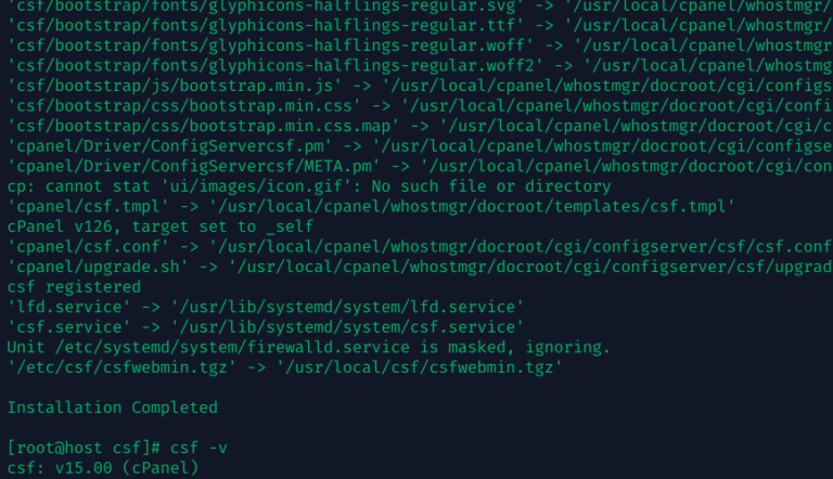 How to Keep ConfigServer Firewall (CSF) Running After the Shutdown