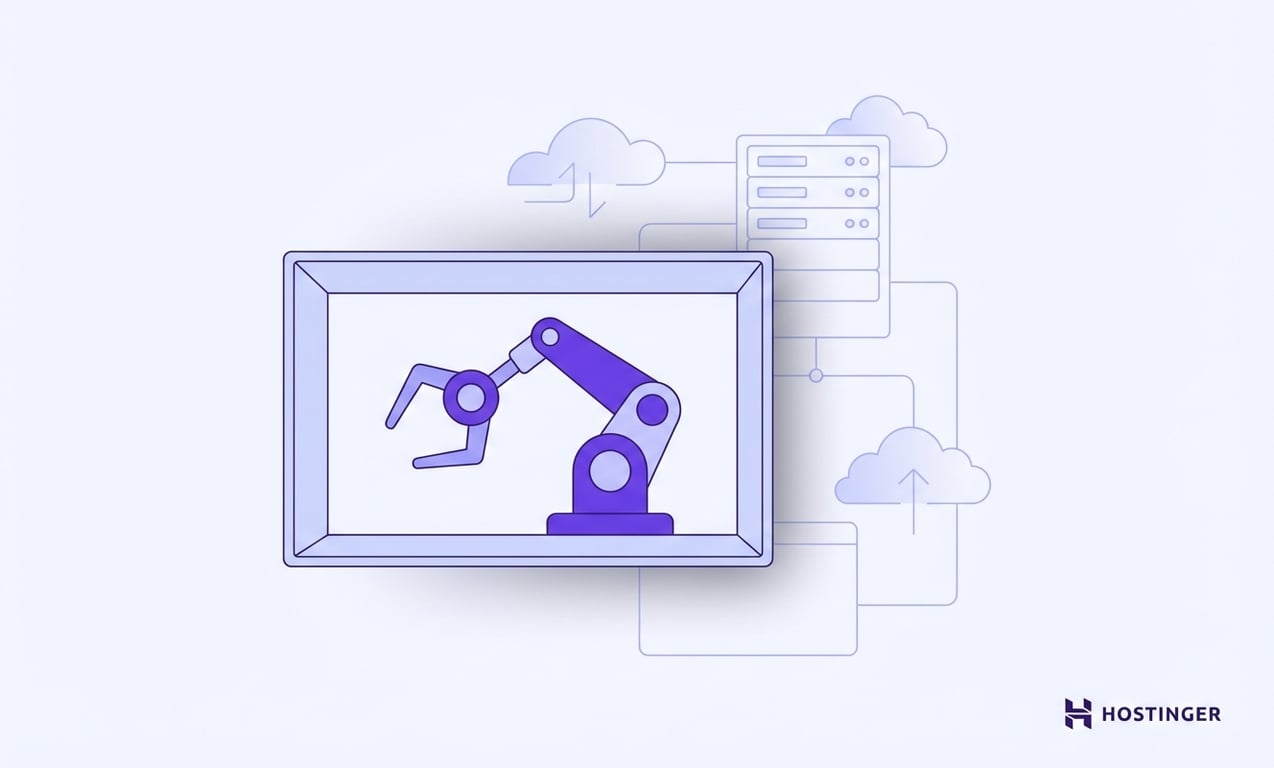A stylized robotic arm inside a frame, surrounded by abstract cloud and server icons, illustrating automation and connectivity concepts reflecting OpenClaw best practices.