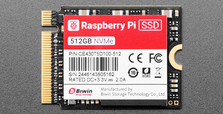 512 GB NVMe for Rasberry Pi