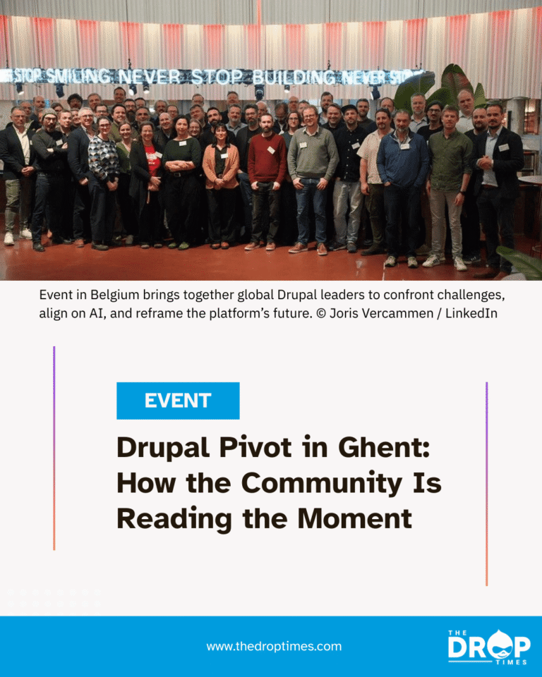 The Drop Times: Drupal Pivot in Ghent Marks Turning Point for CMS, AI, and Sovereignty
