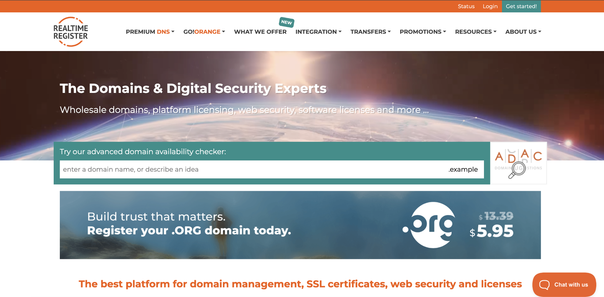 Realtime Register domains