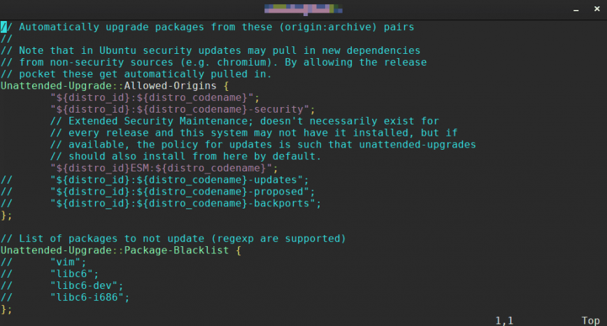 Configuring unattended-upgrades for automated Linux updates. Configuring unattended-upgrades for automated Linux updates.