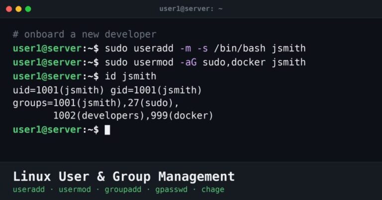 Linux: Guide to useradd, usermod, and groupadd