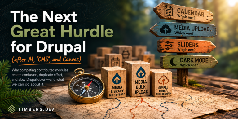 Timbers Dev: The Next Great Hurdle for Drupal: Organizing Competing Contrib Modules