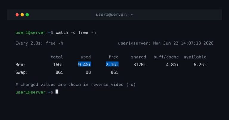 watch Command in Linux: Real-Time Monitoring with Examples