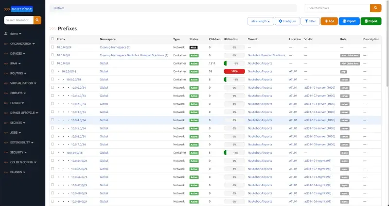 Nautobot:  An Open-Source Network Tool