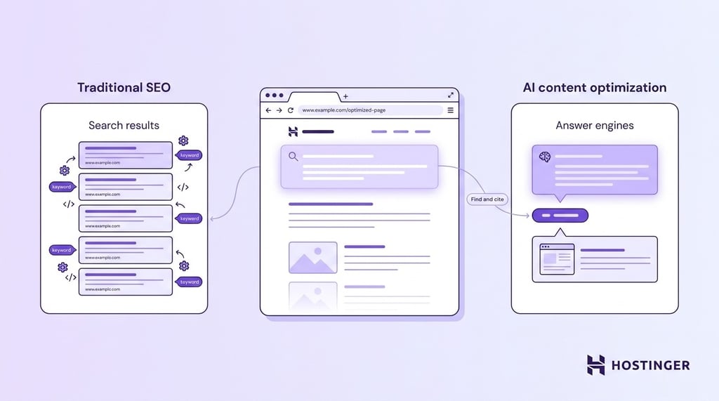 Traditional SEO vs. AI content optimization