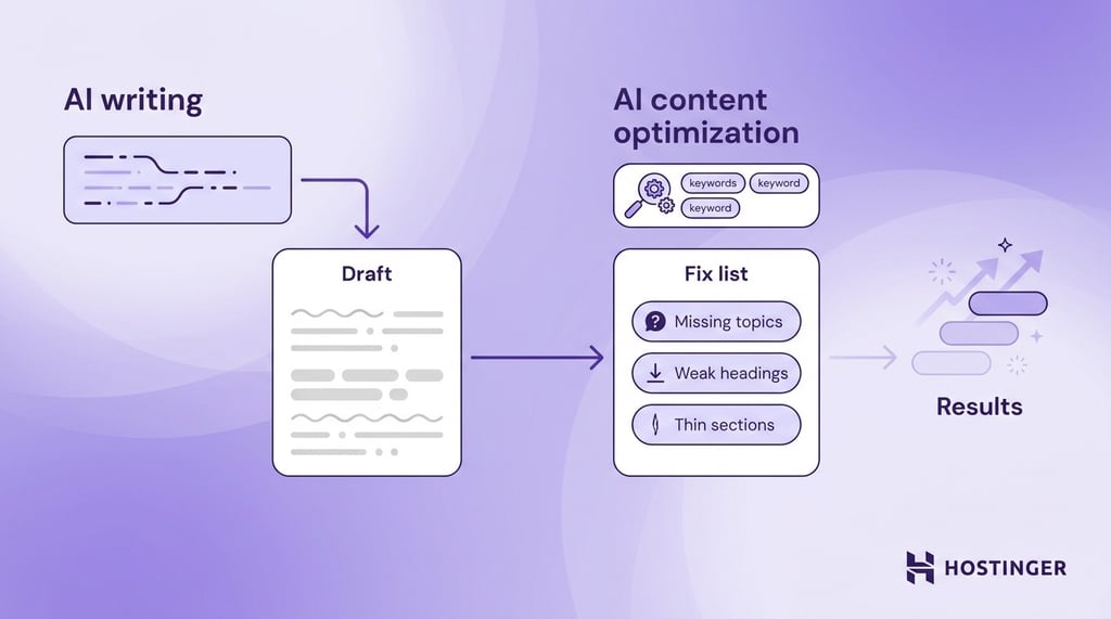AI writing vs. AI content optimization