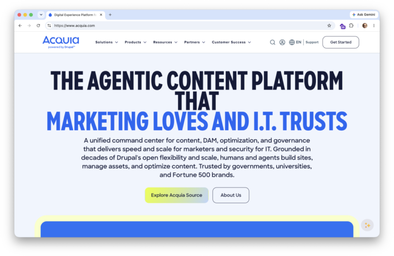 Dries Buytaert: Acquia rebrands around content and Drupal