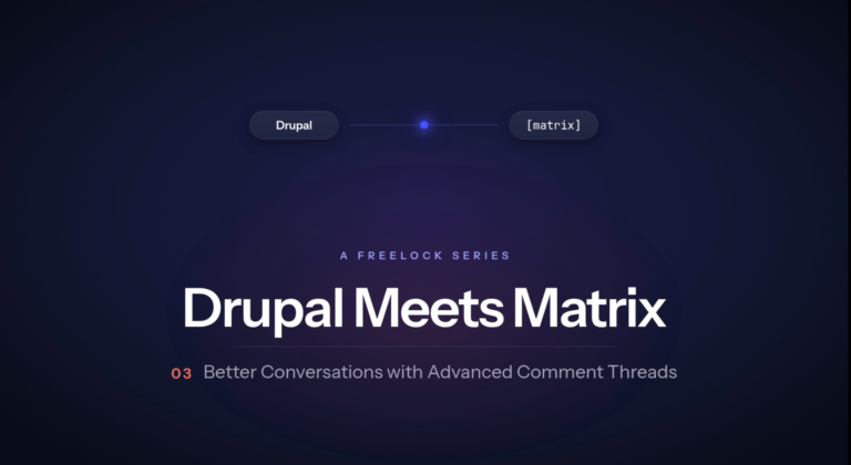 Freelock Blog: Drupal Meets Matrix 03 - Better Conversations with Advanced Comment Threads