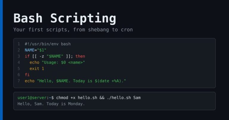 Linux Bash Scripting: Writing Your First Script